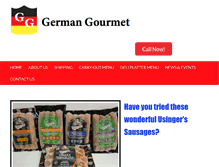 Tablet Screenshot of germangourmet.com